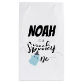 Petit Sac Cadeau Éffrayant | Halloween 1er anniversaire | Bleu mini (Dos)