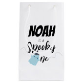 Petit Sac Cadeau Éffrayant | Halloween 1er anniversaire | Bleu mini (Devant)