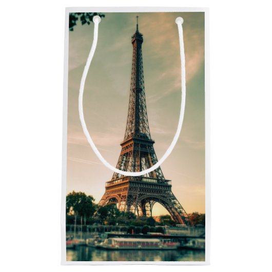 Petit Sac Cadeau Eiffel tour lancer oreiller (Devant)