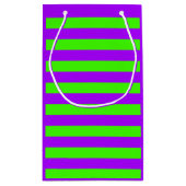 Petit Sac Cadeau Électrique Psychédélique violet et arlequin vert (Dos)