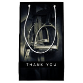 Petit Sac Cadeau Élégant bâton d'argent sur selle d'équitation angl (Devant)