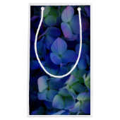 Petit Sac Cadeau Élégant bleu pourpre bleu pourpre floral (Devant)