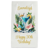 Petit Sac Cadeau Elégant Blueberry Brunch 30e anniversaire Fête (Devant)