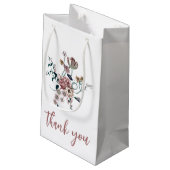 Petit Sac Cadeau Élégant Boho Fleur sauvage (Dos Angle)