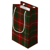 Petit Sac Cadeau Elegant Christmas Plaid (Dos Angle)