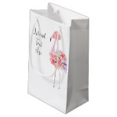 Petit Sac Cadeau Elegant Flamingo Gift Bag (Dos Angle)