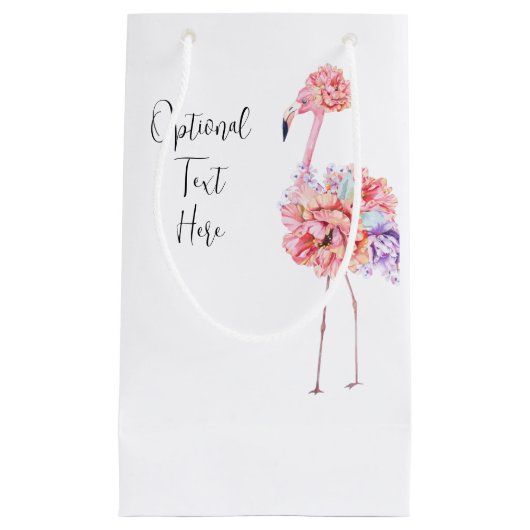 Petit Sac Cadeau Elegant Flamingo Gift Bag (Devant)
