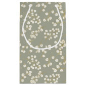 Petit Sac Cadeau Elégant Gold Sage Vert verdure Eucalyptus Feuilles (Dos)