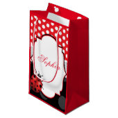Petit Sac Cadeau Élégant Ladybug personnalisé (Devant Angle)
