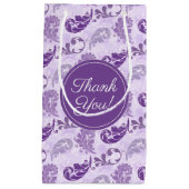 Petit Sac Cadeau Élégant lavande de Merci violet (Devant)