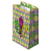 Petit Sac Cadeau Elégant Mardi Gras Fleur De Lis Design Cadeau (Devant Angle)