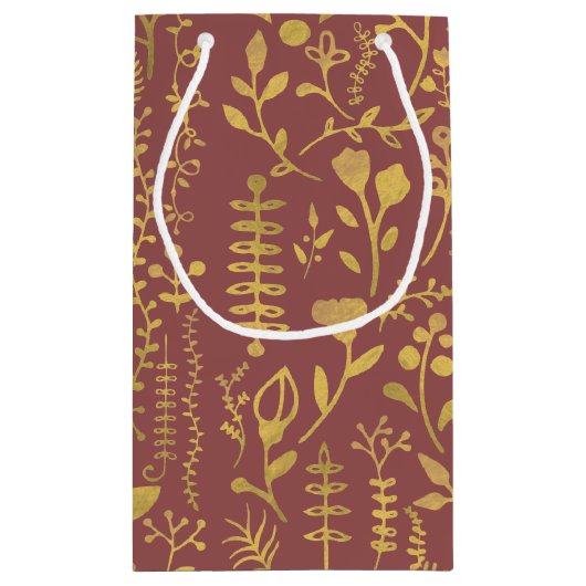 Petit Sac Cadeau Élégant Mariage de couronne dorée (Dos)