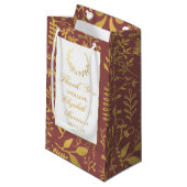 Petit Sac Cadeau Élégant Mariage de couronne dorée (Devant Angle)