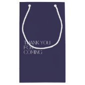 Petit Sac Cadeau Elégant Mariage Monogramme Bienvenue/Merci violet (Dos)