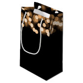 Petit Sac Cadeau Elégant Merci Mariage Gold Hollywood Glam (Dos Angle)