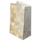 Petit Sac Cadeau Élégant Merci Mariage Gold Parties scintillant Lum (Dos Angle)