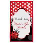 Petit Sac Cadeau Élégant Merci personnalisé Ladybug (Devant)