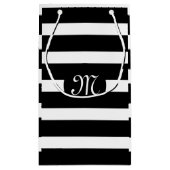 Petit Sac Cadeau Élégant Motif Moderne Grandes Blances Et Noires (Dos)