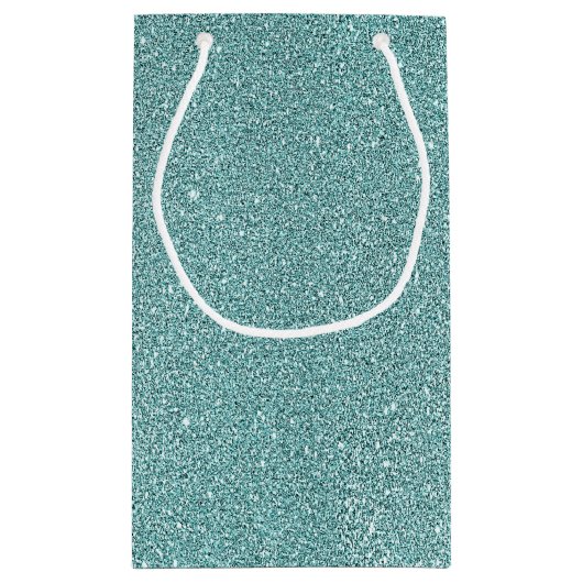 Petit Sac Cadeau Elégant Sage Green Sparkly Parties scintillant Loo (Dos)