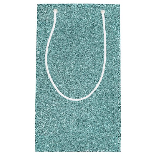 Petit Sac Cadeau Elégant Sage Green Sparkly Parties scintillant Loo (Devant)
