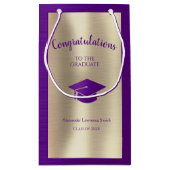 Petit Sac Cadeau Élégante Classe de Graduation de 2022 Félicitation (Dos)