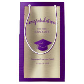 Petit Sac Cadeau Élégante Classe de Graduation de 2022 Félicitation (Devant)