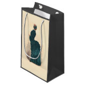 Petit Sac Cadeau Élégante robe victorienne bleue (Devant Angle)