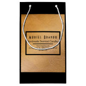 Petit Sac Cadeau Élégante société de bougies en cuivre V4 (Dos)