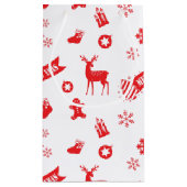 Petit Sac Cadeau Éléments de Noël (Dos)