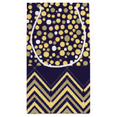 Petit Sac Cadeau Eléphant de Bohême et Baby shower Chevron (Dos)