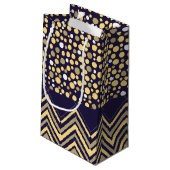 Petit Sac Cadeau Eléphant de Bohême et Baby shower Chevron (Dos Angle)