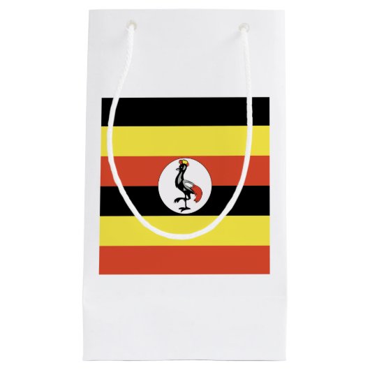 Petit Sac Cadeau Emblème du drapeau ougandais (Devant)