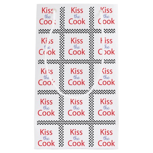 Petit Sac Cadeau Embrasse Le Cuisinier (Devant)