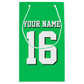 Petit Sac Cadeau Emerald Green Sports Jersey Team Jersey (Dos)