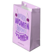 Petit Sac Cadeau Empower Women Empower citation texte pourpre (Dos Angle)