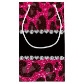 Petit Sac Cadeau Empreinte de léopard nommé fait sur commande de (Dos)