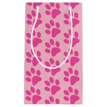 Empreinte de patte d'animal rose