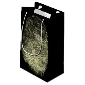 Petit Sac Cadeau Empreinte digitale renversée de boucle (Dos Angle)