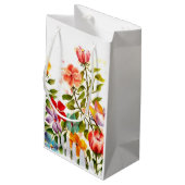 PETIT SAC CADEAU EMPREINTES DE PATTES DERRIÈRE LA CLÔTURE (Dos Angle)