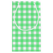 Petit Sac Cadeau En vichy verte (Dos)