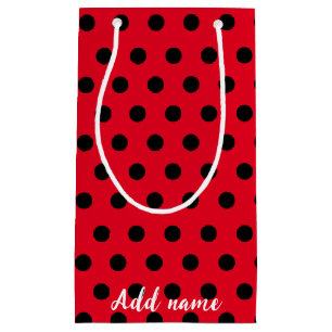 Petit Sac Cadeau Enfants mignons Red Ladybug Polka dot party Motif