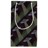 Petit Sac Cadeau Enlèvement d'Aliens (Devant)