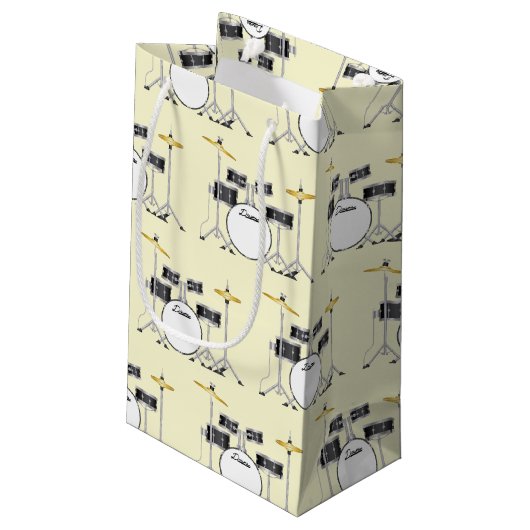 Petit Sac Cadeau Enseignant de batterie (Dos Angle)