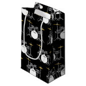 Petit Sac Cadeau Ensemble de tambour Musique de groupe d'enseignant (Devant Angle)