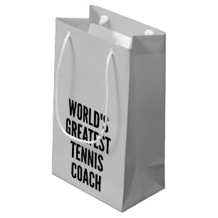 Petit Sac Cadeau Entraîneur De Tennis Le Plus Grand Du Monde