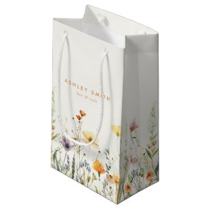Petit Sac Cadeau Entreprise Fleur sauvage rustique