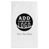 Petit Sac Cadeau Entreprise Personnalisée Ajouter Un Logo (Dos)