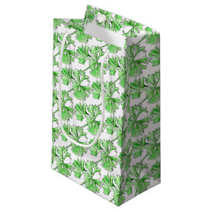 Petit Sac Cadeau Épée d'aquarelle d'herbe de persil