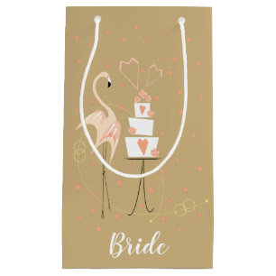 Petit Sac Cadeau Épouse Mariage Flamant rose