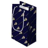 Petit Sac Cadeau Équipe de crosse Bleu (Dos Angle)